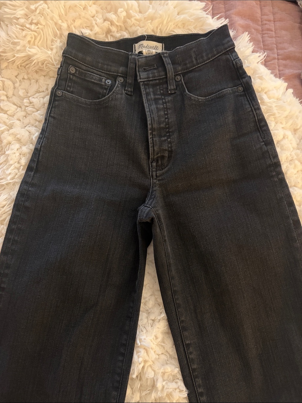 Madewell the Perfect Vintage Wide-Leg Jean in Black